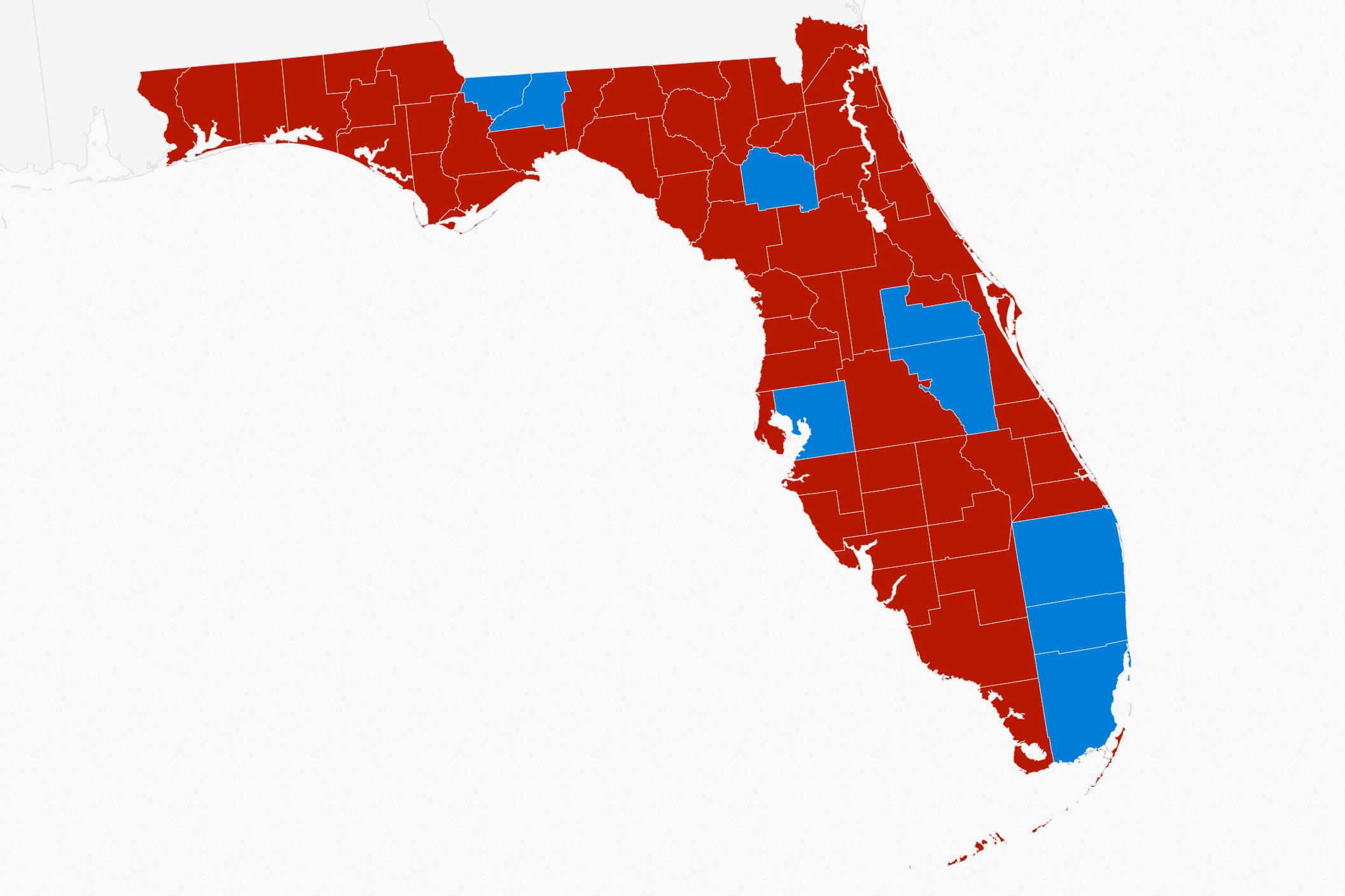 2016 Florida elections by county