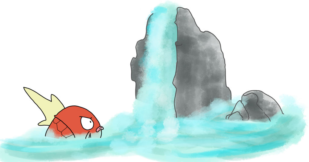 Magikarp waterfall