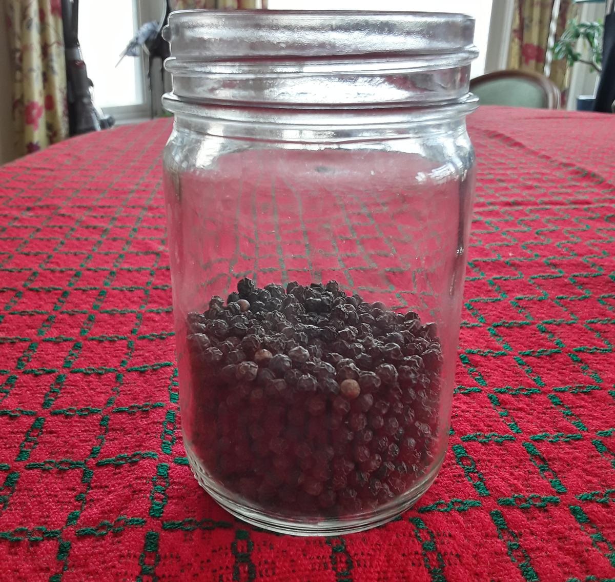 black peppercorns ready for vodka
